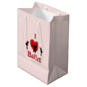Ik hou van ballet medium cadeauzakje (Voorkant Gekanteld)