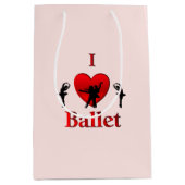 Ik hou van ballet medium cadeauzakje (Voorkant)