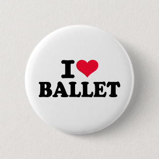 Ik hou van Ballet Ronde Button 5,7 Cm