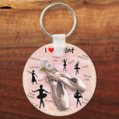 Ik hou van Ballet Sleutelhanger (Voorkant)