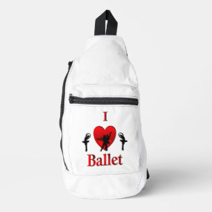 Ik hou van ballet sling bag