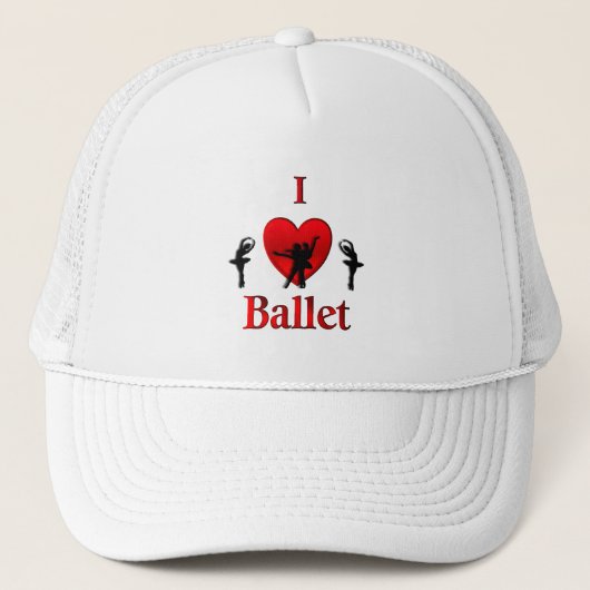 Ik hou van ballet trucker pet (Voorkant)