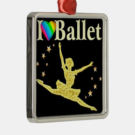 IK HOU VAN BALLETONTWERPEN METALEN ORNAMENT (Rechts)