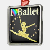 IK HOU VAN BALLETONTWERPEN METALEN ORNAMENT (Links)