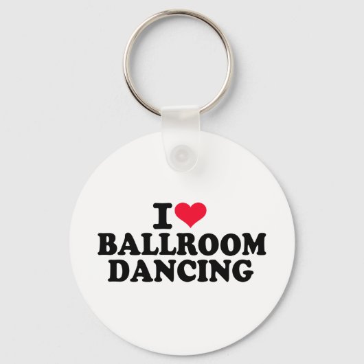 Ik hou van ballroom dansen sleutelhanger (Voorkant)
