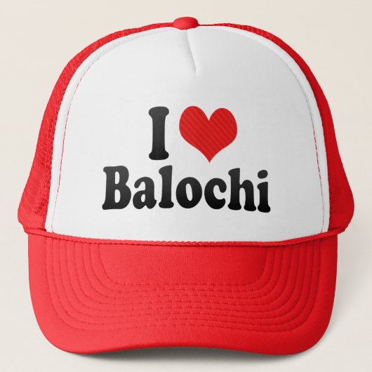 Ik hou van Balochi Trucker Pet (Voorkant)