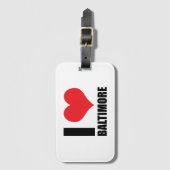 Ik hou van Baltimore Bagagelabel (Voorkant (verticaal))