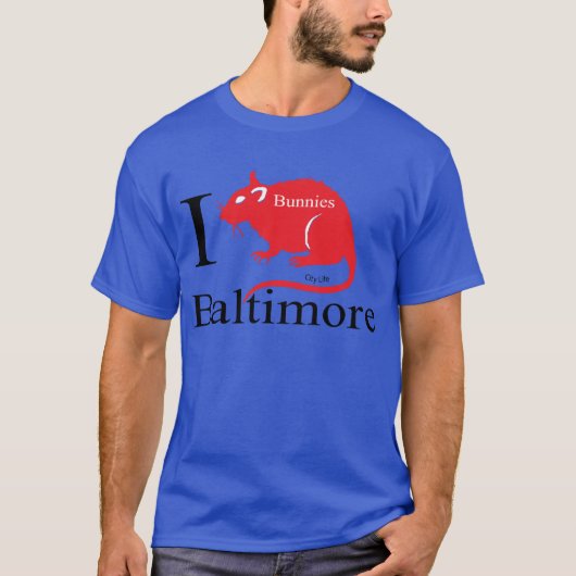 Ik hou van Baltimore, Bunnies T-shirt (Voorkant)