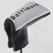 Ik hou van Baltimore Golfheadcover (3/4 voorkant)