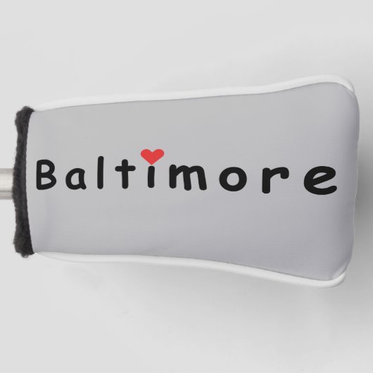 Ik hou van Baltimore Golfheadcover (Voorkant)
