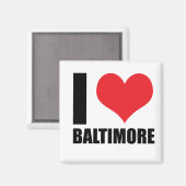 Ik hou van Baltimore Magneet (Voorkant / Achterkant)