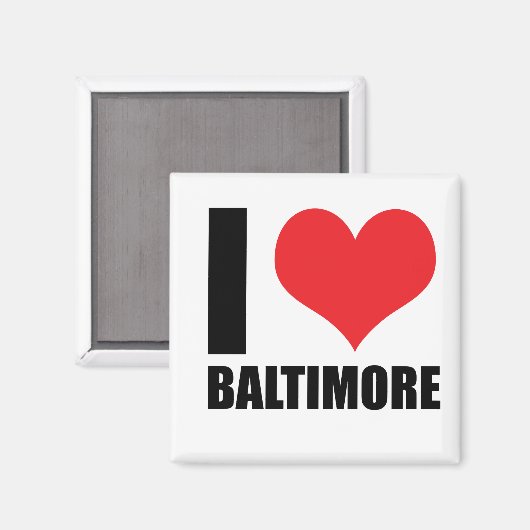 Ik hou van Baltimore Magneet (Voorkant / Achterkant)