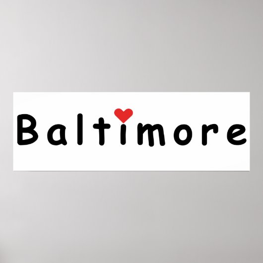 Ik hou van Baltimore Poster (Voorkant)
