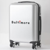 Ik hou van Baltimore Sticker (Koffer)