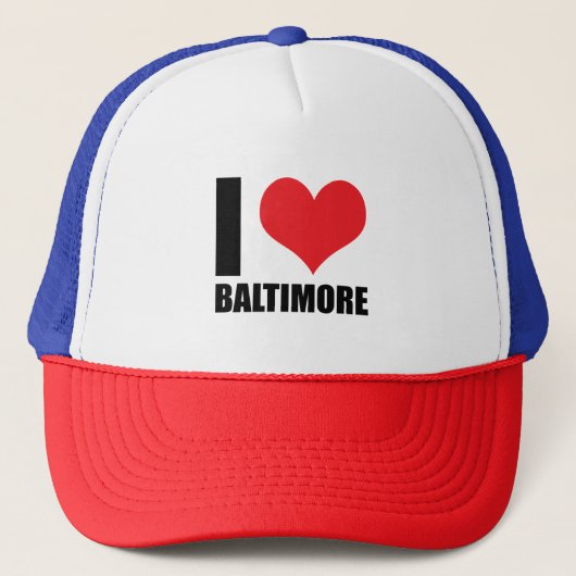 Ik hou van Baltimore Trucker Pet (Voorkant)