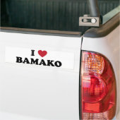 Ik hou van Bamako Mali Bumpersticker (Op Truck)
