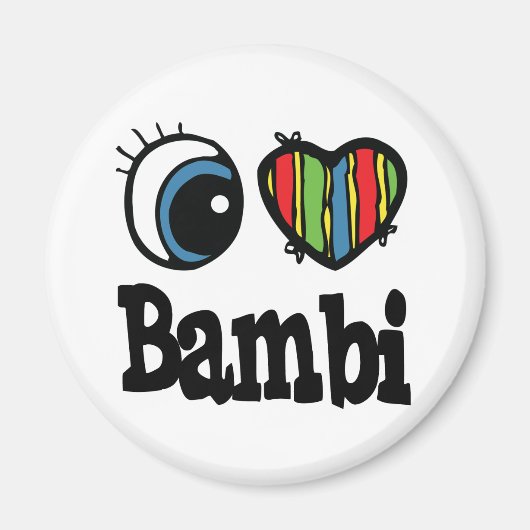 Ik hou van Bambi Magneet (Voorkant)