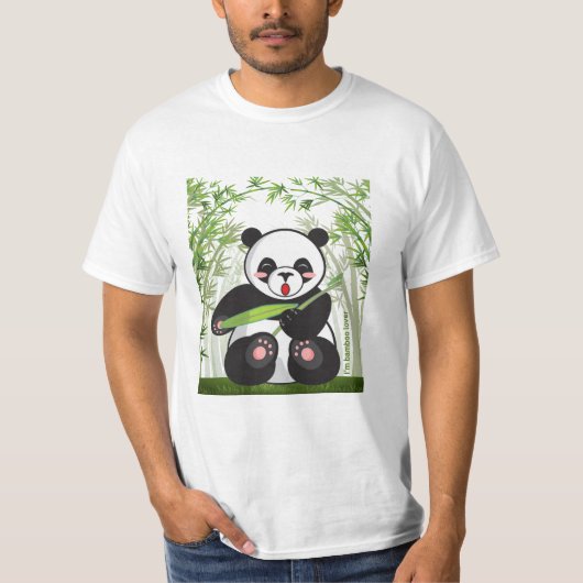 Ik hou van Bamboo Panda T-shirt (Voorkant)