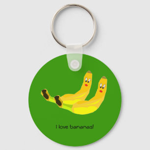 Ik hou van Bananas Sleutelhanger