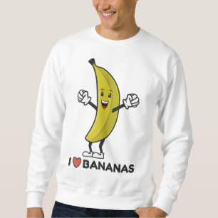 Ik hou van bananen Grappige Happy Banana Fruit Lie Trui