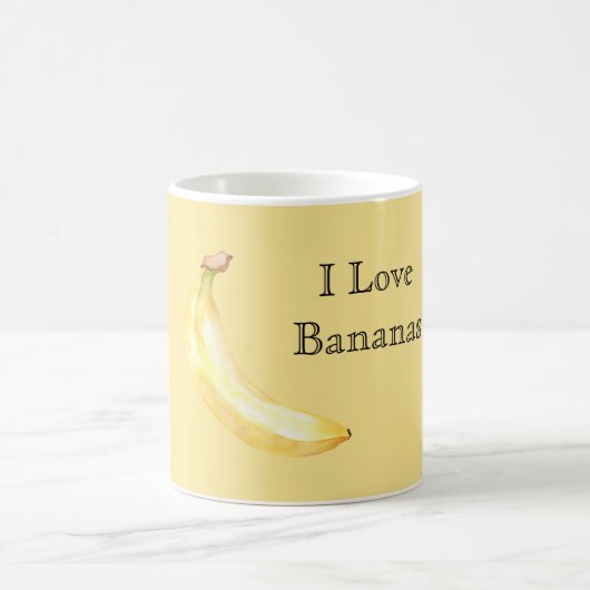Ik hou van bananen koffiemok (Center)