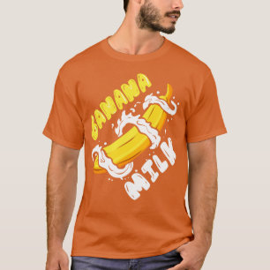 Ik hou van Bananen Melk Shake Melk En Banaan T-shirt