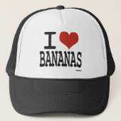 Ik hou van bananen trucker pet (Voorkant)