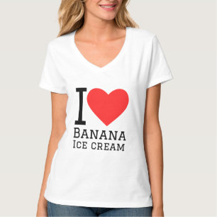 Ik hou van bananenijs t-shirt
