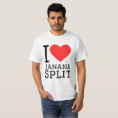 Ik hou van bananensplit t-shirt (Voorkant volledig)
