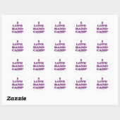 Ik hou van Band Camp Ronde Sticker (Vel)