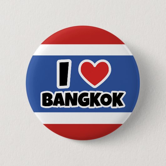 Ik hou van Bangkok Ronde Button 5,7 Cm (Voorkant)
