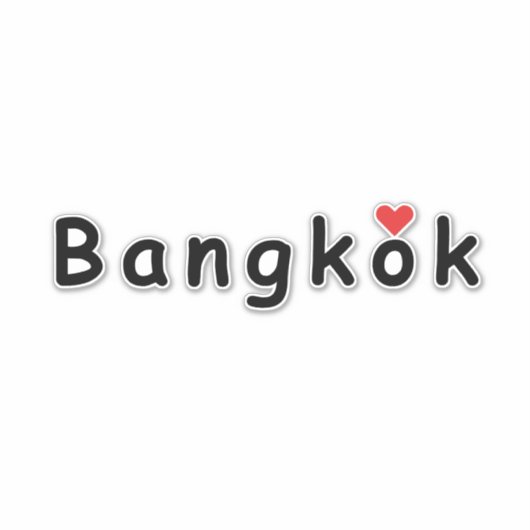 Ik hou van Bangkok Sticker (Voorkant)