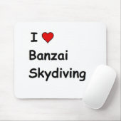 Ik hou van Banzai skydiving Muismat (Met muis)
