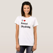Ik hou van Banzai skydiving T-shirt (Voorkant volledig)
