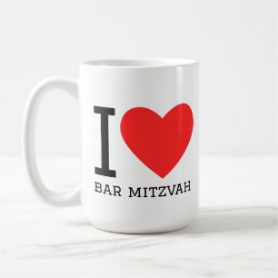 Ik hou van bar mitswa koffiemok