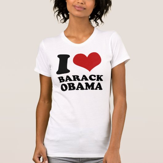 Ik hou van Barack Obama  aan shirt (Voorkant)