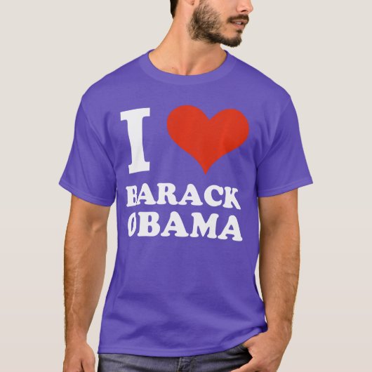 Ik hou van Barack Obama Potus Witte Huis Lange Mou T-shirt (Voorkant)