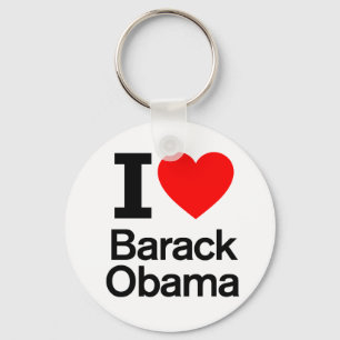 Ik hou van Barack Obama Sleutelhanger