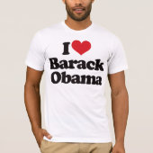Ik hou van Barack Obama T-shirt (Voorkant)