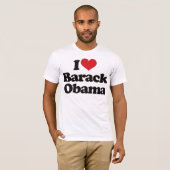 Ik hou van Barack Obama T-shirt (Voorkant volledig)