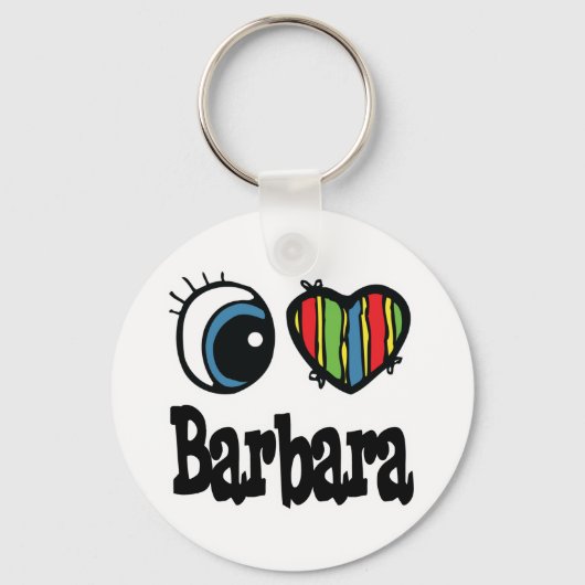 Ik hou van Barbara Sleutelhanger (Voorkant)