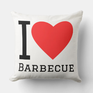 Ik hou van barbecue kussen