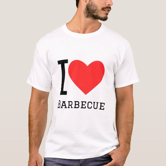 Ik hou van barbecue t-shirt (Voorkant)