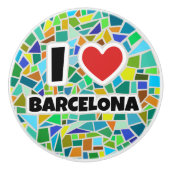Ik hou van Barcelona Keramische Knop (Voorkant)