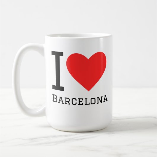 Ik hou van Barcelona Koffiemok (Links)