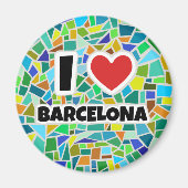 Ik hou van Barcelona Magneet (Voorkant)