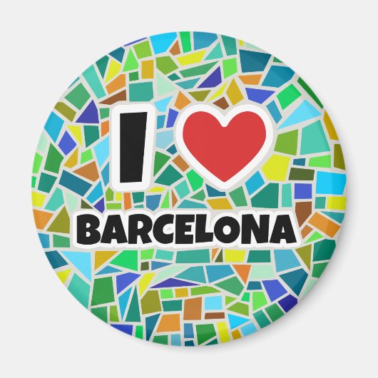 Ik hou van Barcelona Magneet (Voorkant)