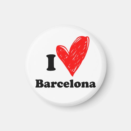 Ik hou van Barcelona Magneet (Voorkant)
