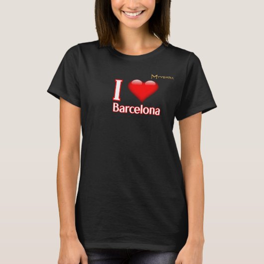 Ik hou van Barcelona T-shirt (Voorkant)