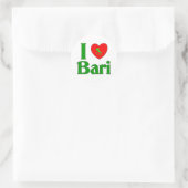 Ik hou van Bari Italië Ronde Sticker (Tas)